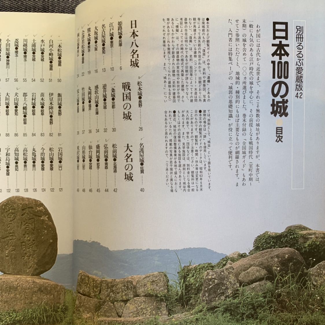 別冊るるぶ愛蔵版42 日本100の城 姫路城から戦国山城まで全国名城めぐり 交通公社のMOOK_画像2