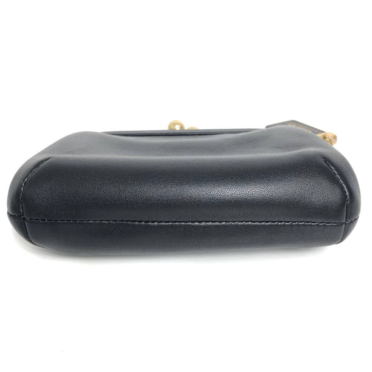 COACH コーチ がま口 コインケース 小銭入れ 黒 ブラック レザー COACH コーチ がま口 コインケース 小銭入れ 黒 ブラック レザー