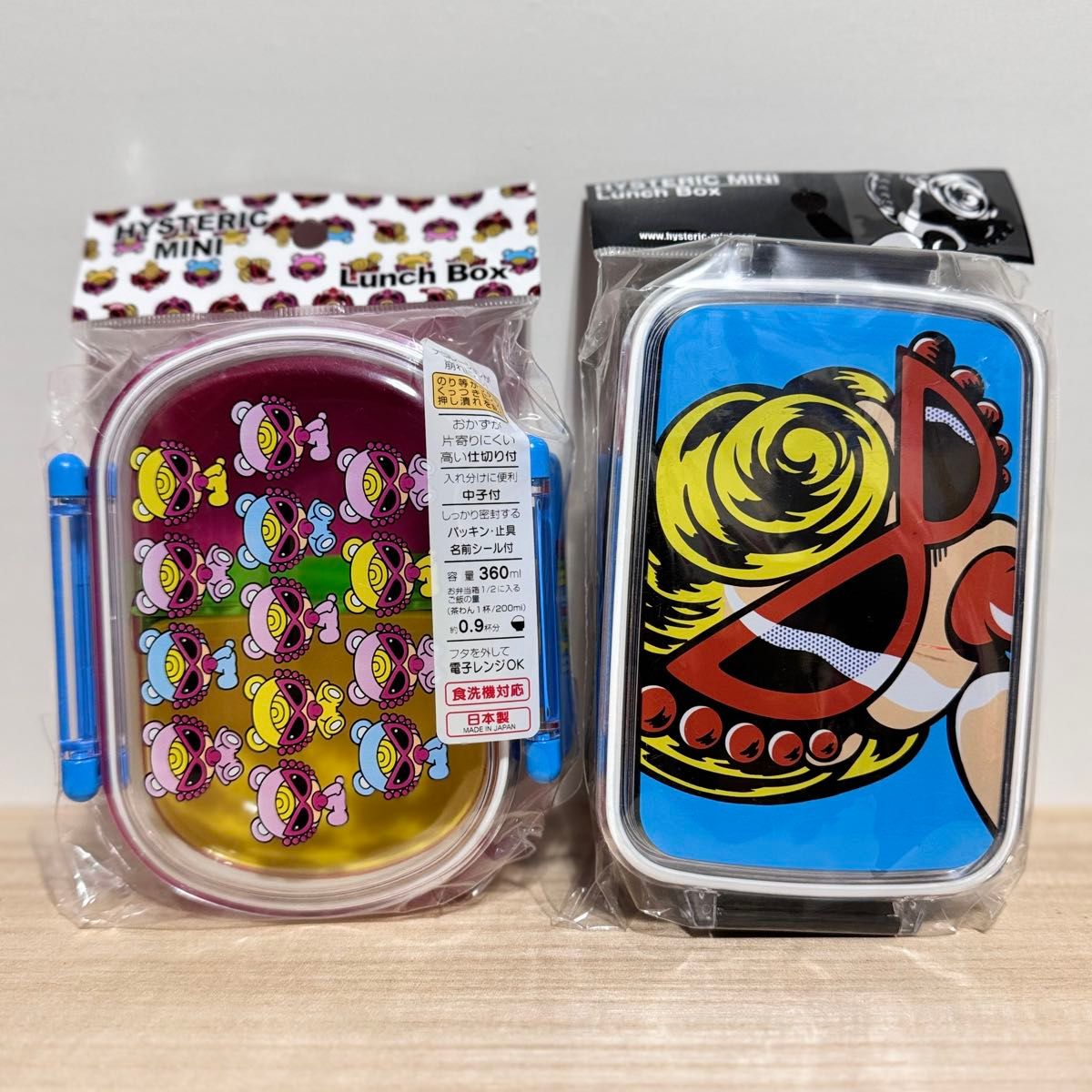 2点セット】 ヒステリックミニ ランチボックス ドアップ&総柄 2点セット】 ヒステリックミニ ランチボックス ドアップ&総柄
