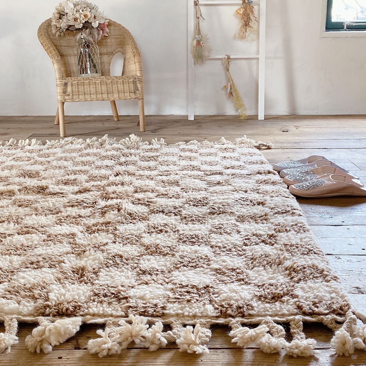 モロッコ ベニワレン Beniourain ラグ 約110×144〜148cm|Yahoo モロッコ ベニワレン Beniourain ラグ 約110×144〜148cm|Yahoo
