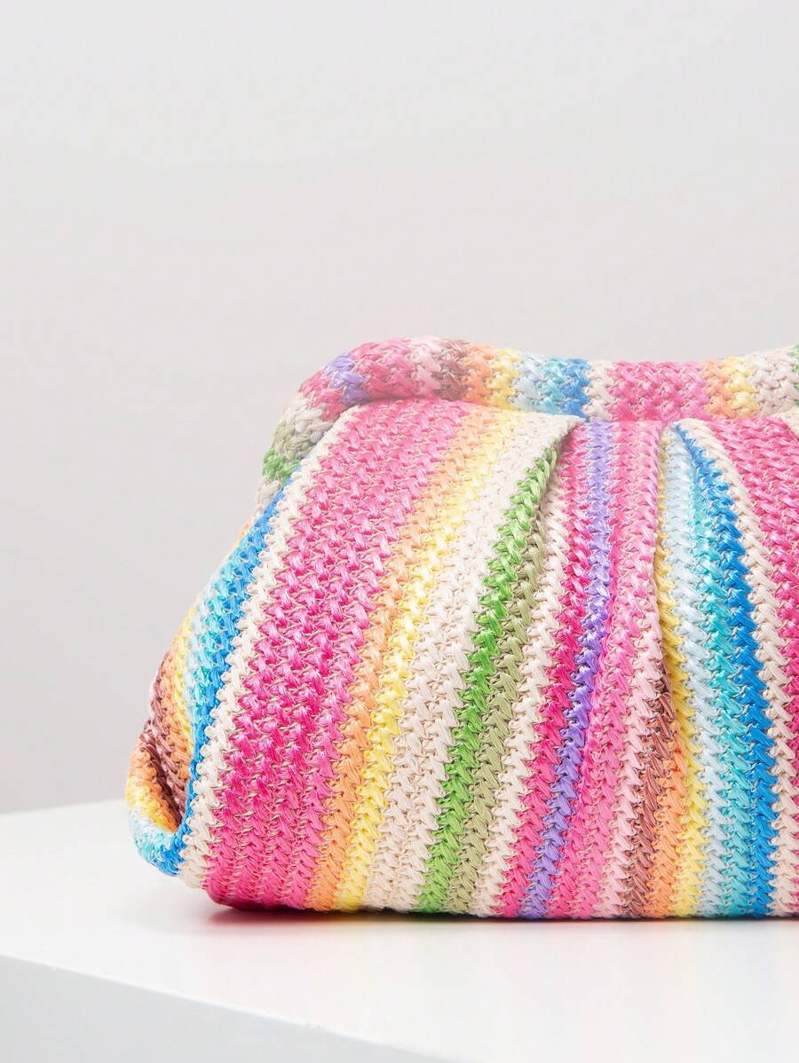  bag lady's clutch bag Vintage style Random pattern u-bn Rainbow handbag, simple . bar sa tile .