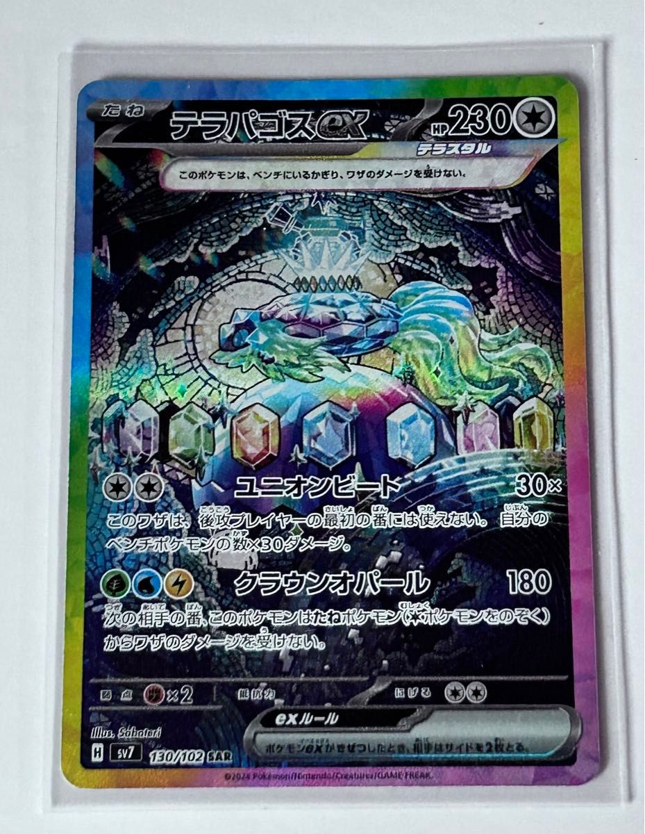 ポケモンカード テラパゴスex SAR 拡張パック ステラミラクル ポケモンカード テラパゴスex SAR 拡張パック ステラミラクル