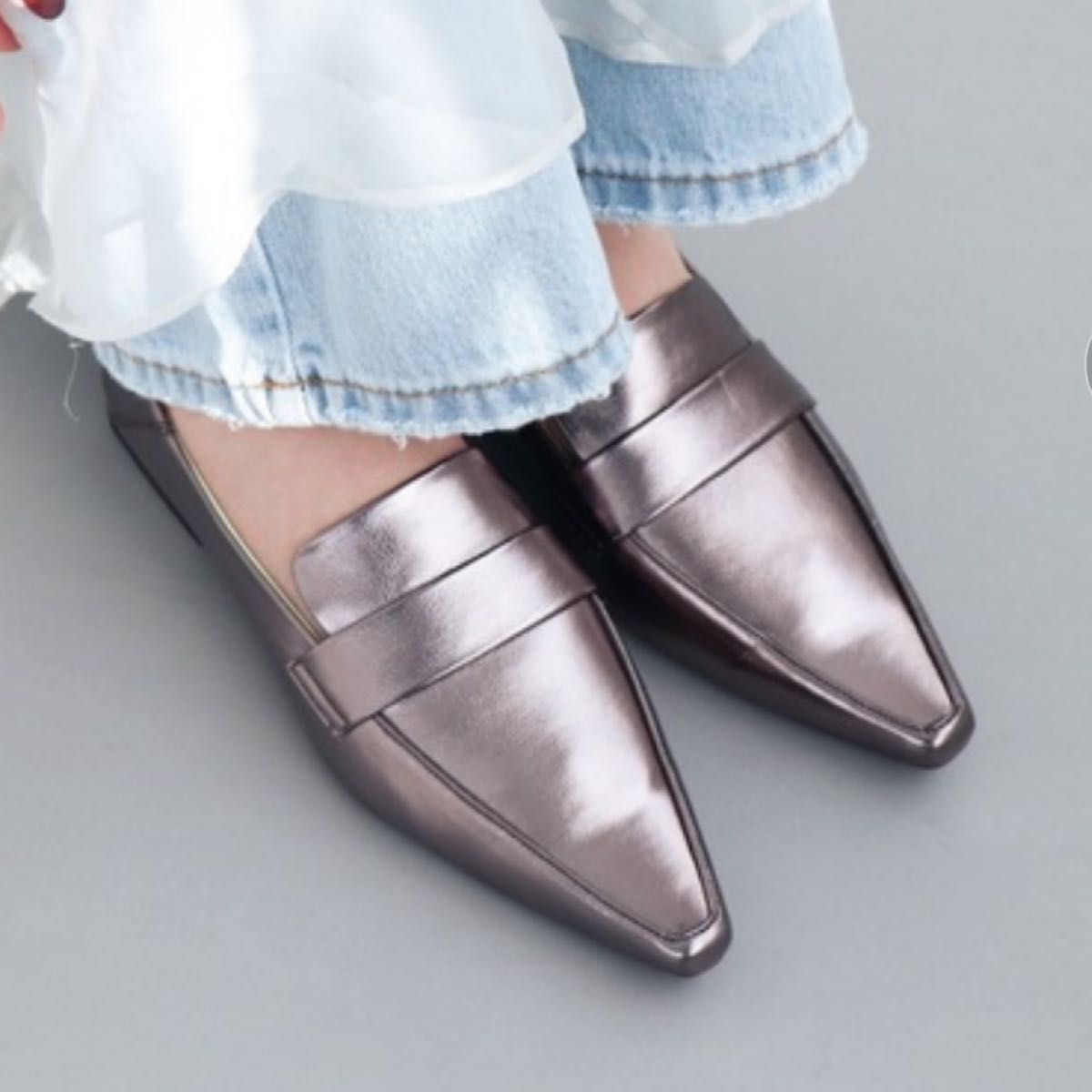 ECCO ウィメンズ 本革 ローファー モッドトレイ (PURE SILVER ECCO ウィメンズ 本革 ローファー モッドトレイ (PURE SILVER