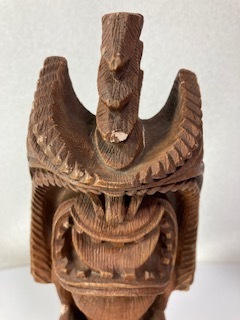 ハワイの神様 2体 木彫り 置物 ティキ ココジョー WINNER TIKI