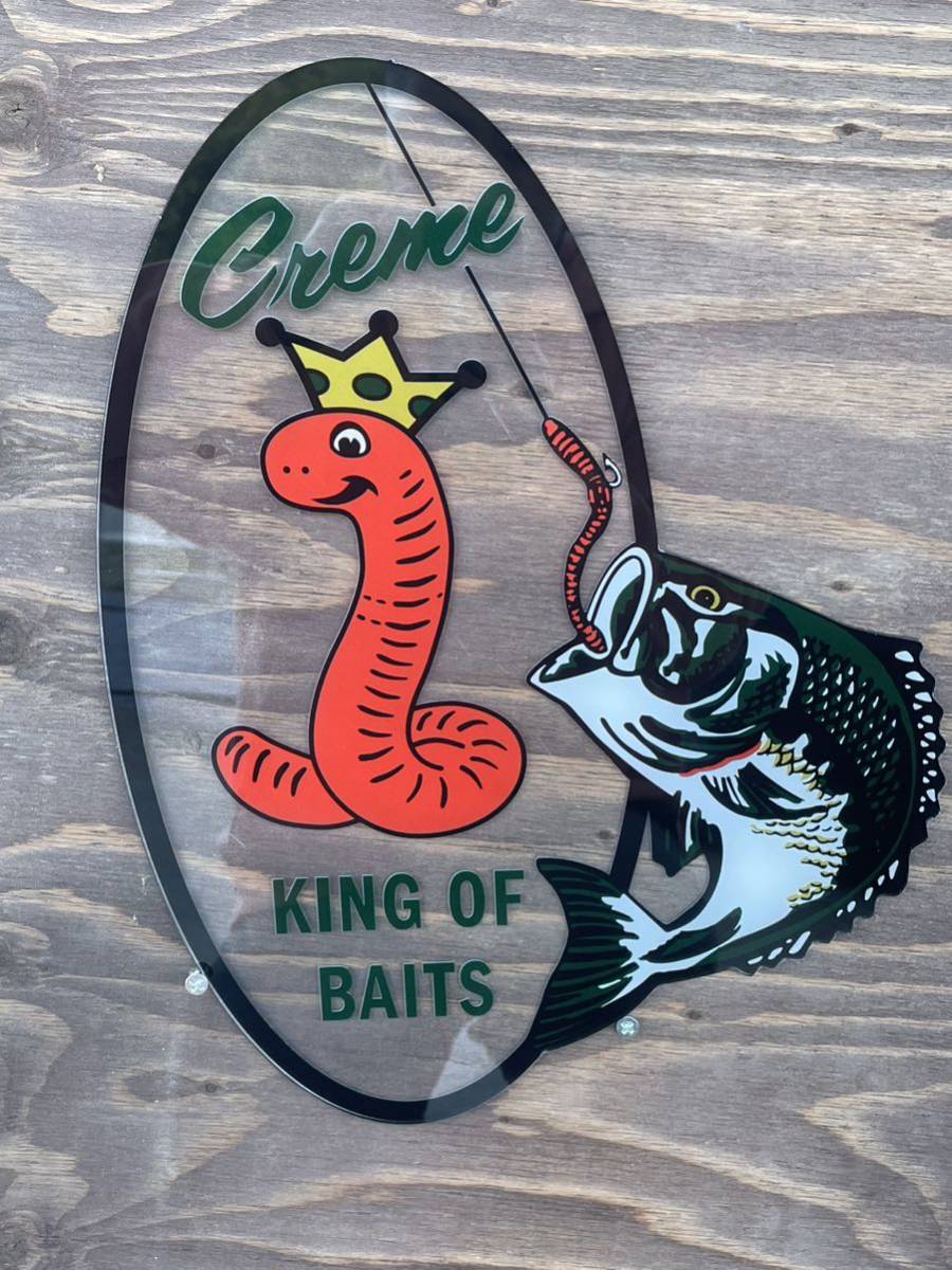 CREME 看板 HEDDON ヴィンテージ 当時 へドン ZEAL バス ラパラ CREME 看板 HEDDON ヴィンテージ 当時 へドン ZEAL バス ラパラ