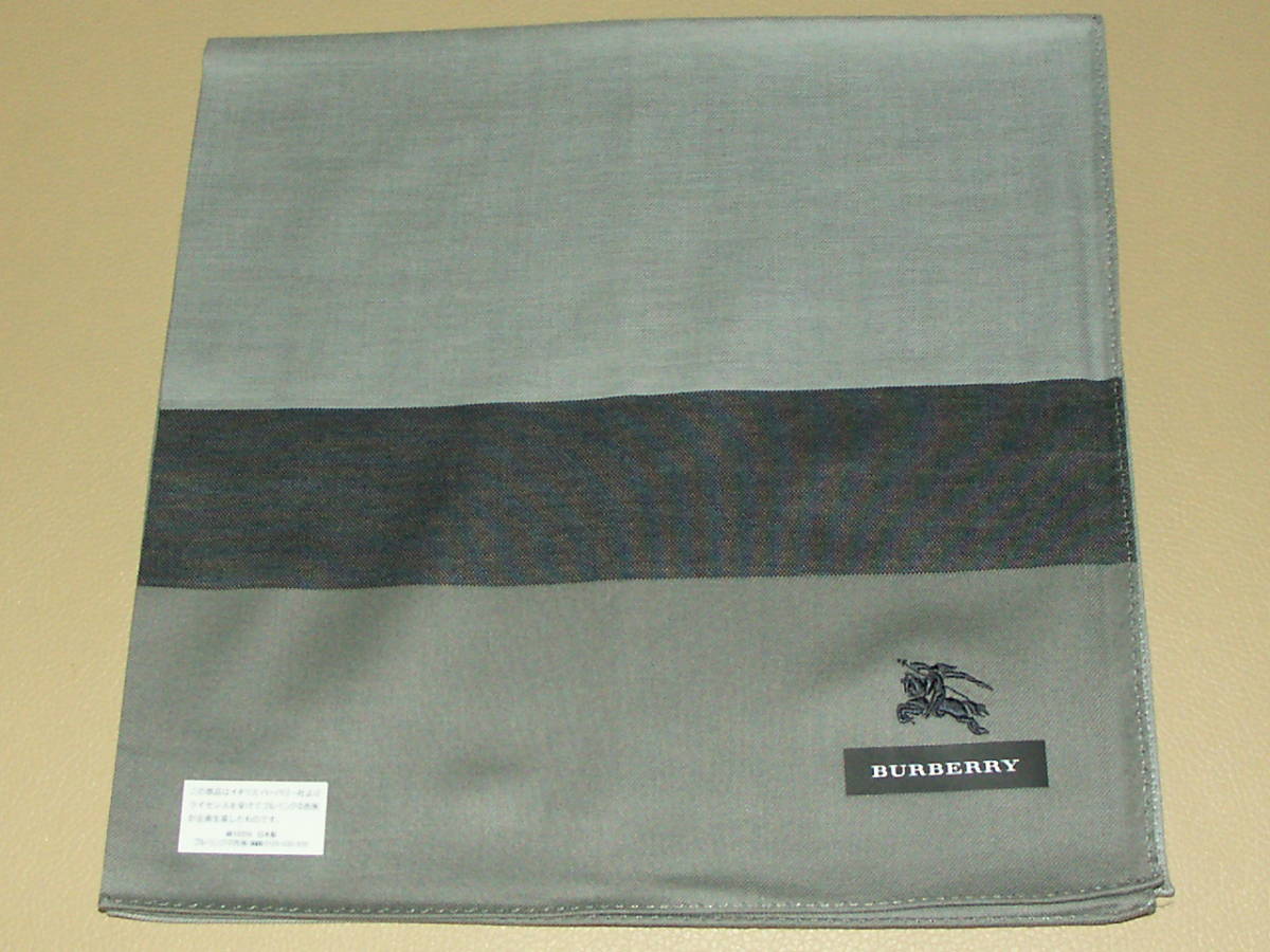 107-⑩　新品本物　BURBERRY　バーバリー　ハンカチ_画像1