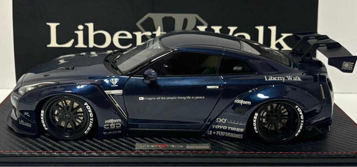 イグニッションモデル 1/18LB-WORKS GT-R R35 ブルーメタリック イグニッションモデル 1/18LB-WORKS GT-R R35 ブルーメタリック