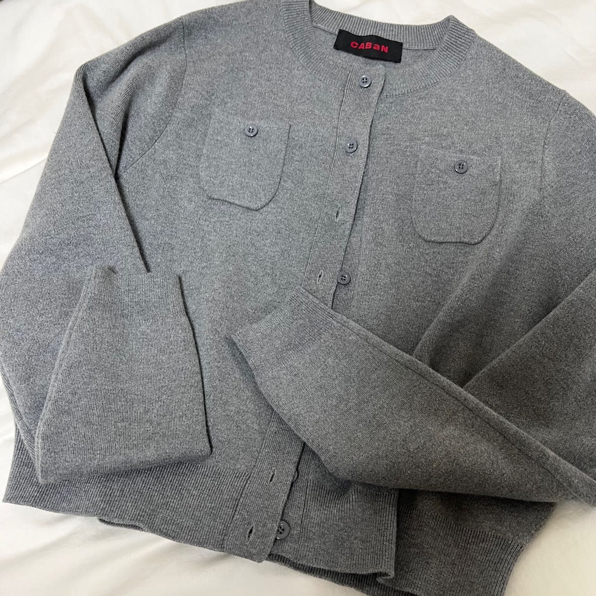 CABaN キャバン コットンカシミヤクルーネックカーディガン CABaN キャバン コットンカシミヤクルーネックカーディガン