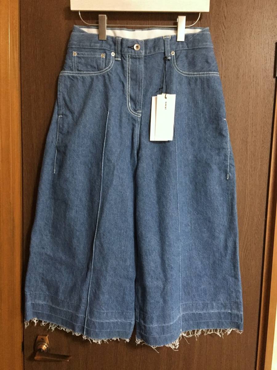 1新品60%off sacai デニム ワイドパンツ 17SS size 1 S サカイ