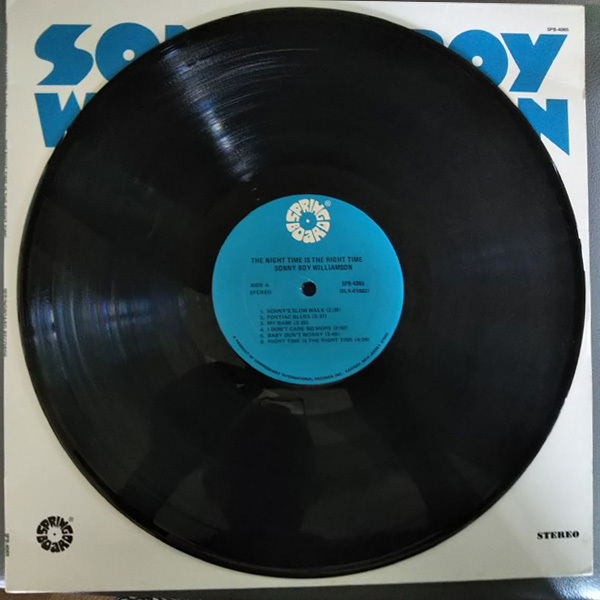 輸入盤(U.S)LP Sonny Boy Williamson and the animals The Night Time Is the Right Time サニー・ボーイ・ウィリアムスン_画像3