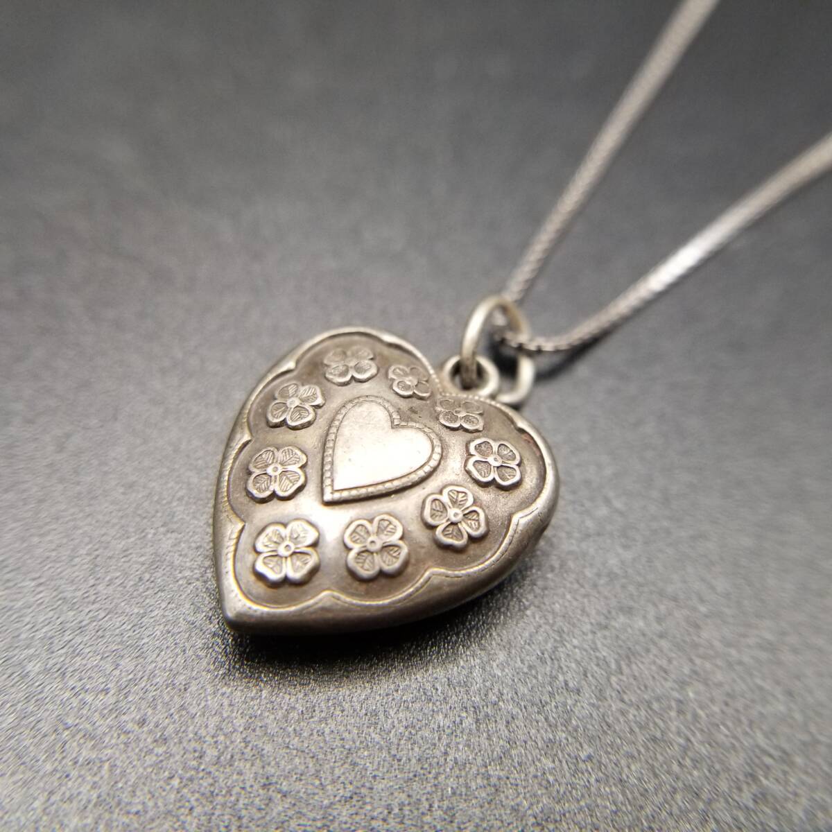 WWII期 ヴィンテージ スウィートハートジュエリー 勿忘草 925 シルバー WWII期 スウィートハートジュエリー 勿忘草 925 シルバー