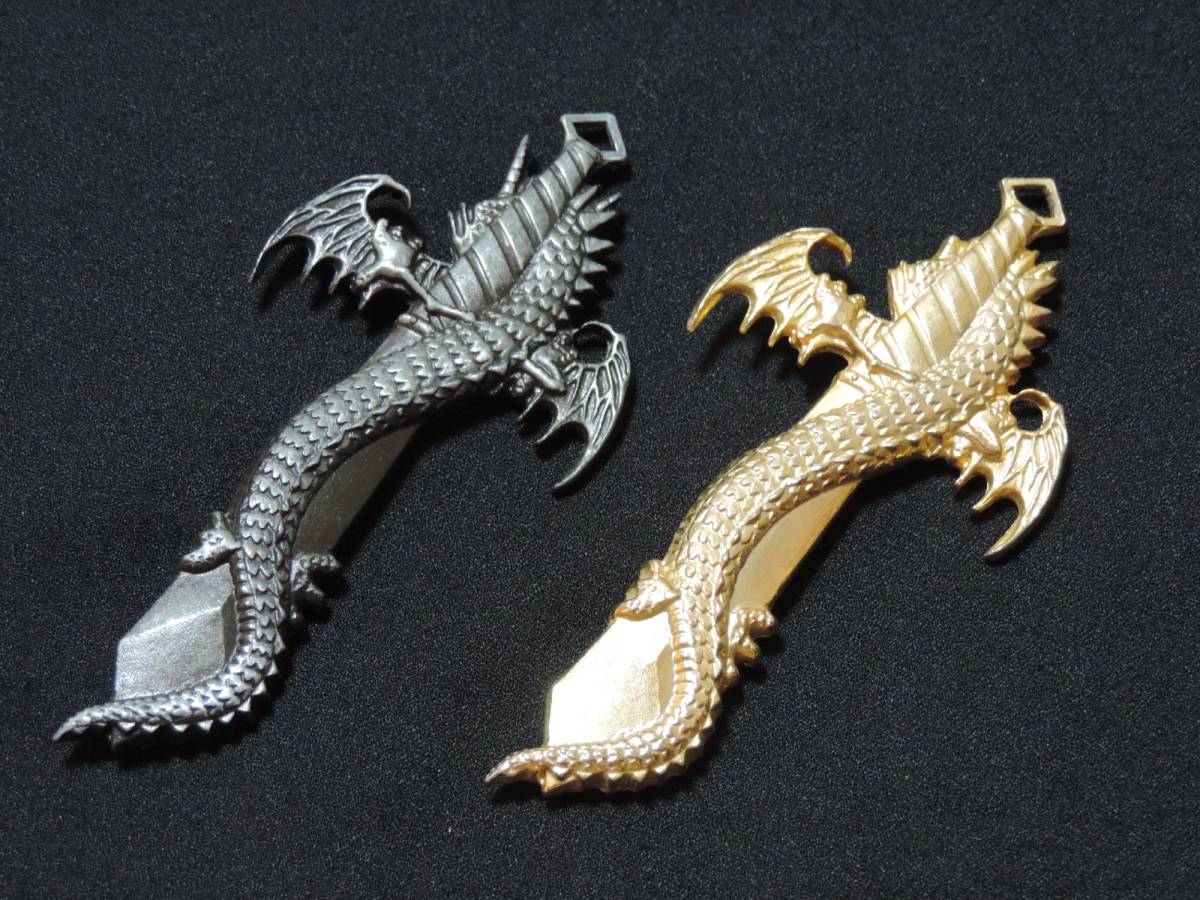 * dragon design decoration for Mini .*2. set * Gold . gray series *