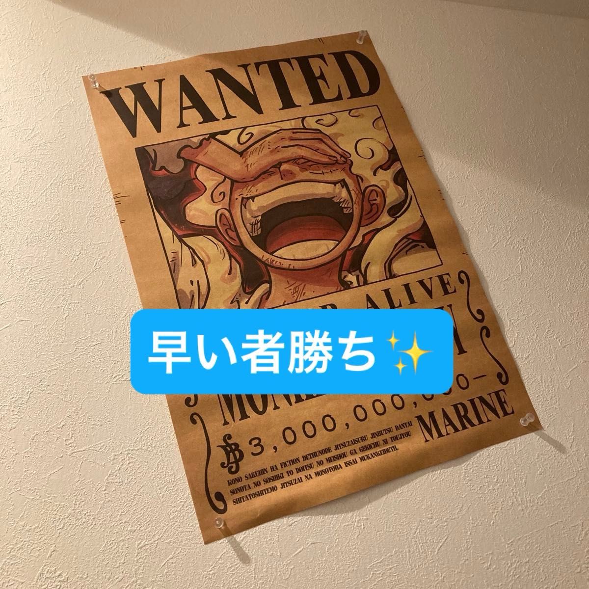 ワンピース モンキー・D・ルフィ WANTEDポスター ニカルフィー ワンピース モンキー・D・ルフィ WANTEDポスター ニカルフィー