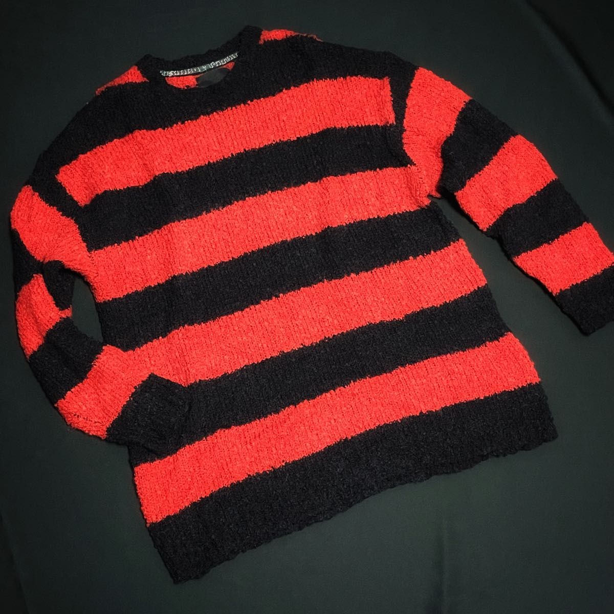 NUMBER (N)INE ALPACA STRIPED KNIT BIG PULLOVER NUMBER (N)INE ALPACA STRIPED KNIT BIG PULLOVER