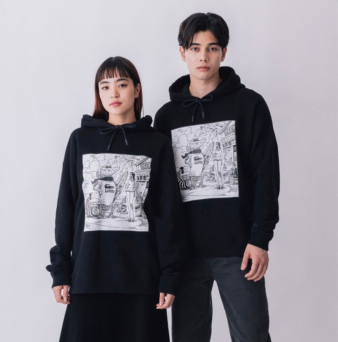 LACOSTE x ONE PIECE Hoodie black パーカー|Yahoo!フリマ(旧 LACOSTE x ONE PIECE Hoodie black パーカー|Yahoo!フリマ(旧