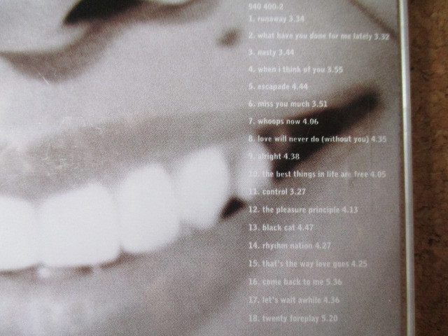 Janet Jackson/Design Of A Decade 1986-1996 ジャネット・ジャクソン 95年 大傑作・大名盤♪ 究極濃厚ベスト♪！廃盤♪！ジャム＆ルイス♪_画像3