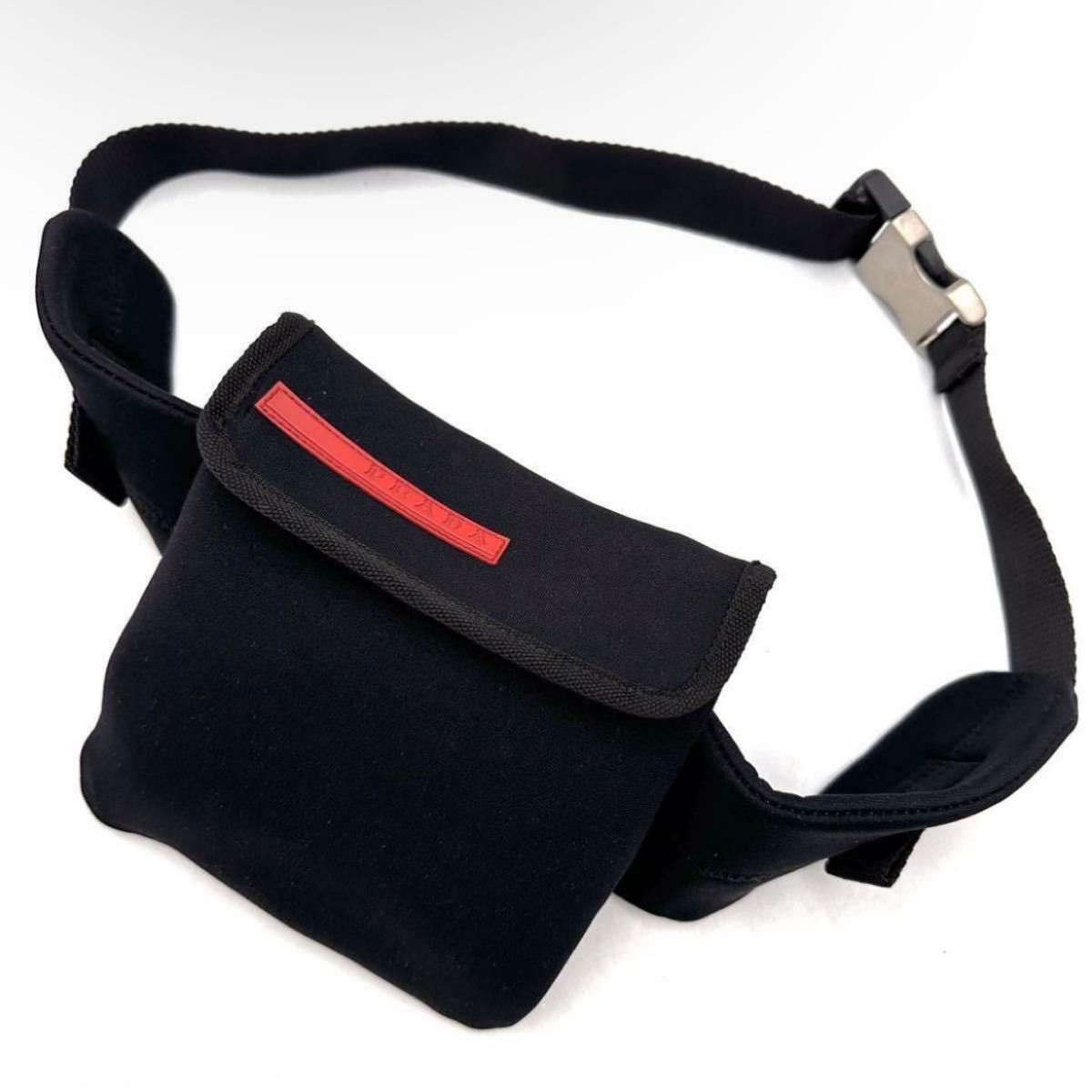 PRADA SPORT プラダスポーツ ウエストポーチ ブラック ウェスト PRADA SPORT プラダスポーツ ウエストポーチ ブラック ウェスト