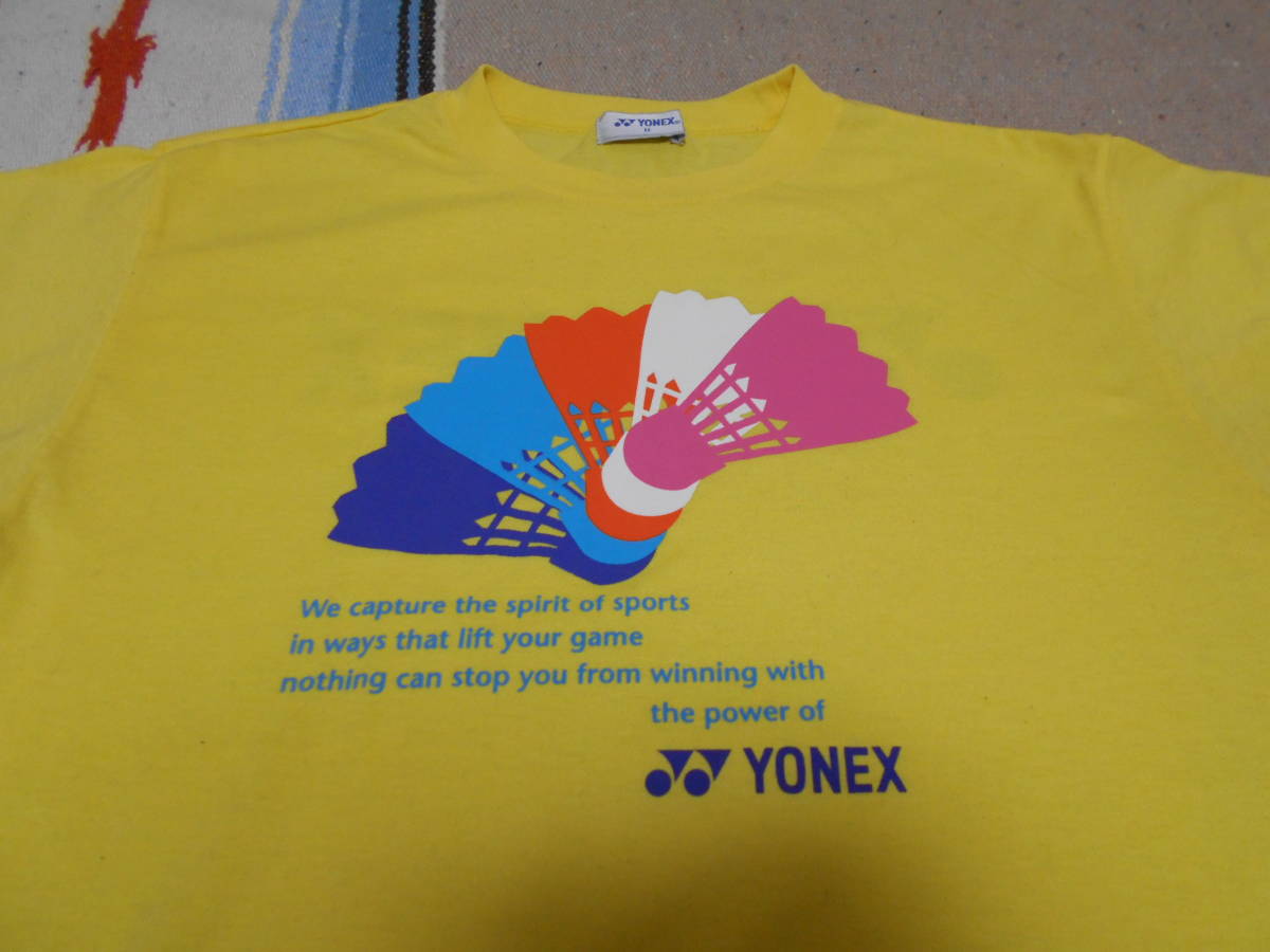 １９８０S YONEX ヨネックス BADMINTON バドミントン レインボー 虹色シャトル ビンテージ Tシャツ VINTAGE HAN JIAN YANG YANG HAN AIPING