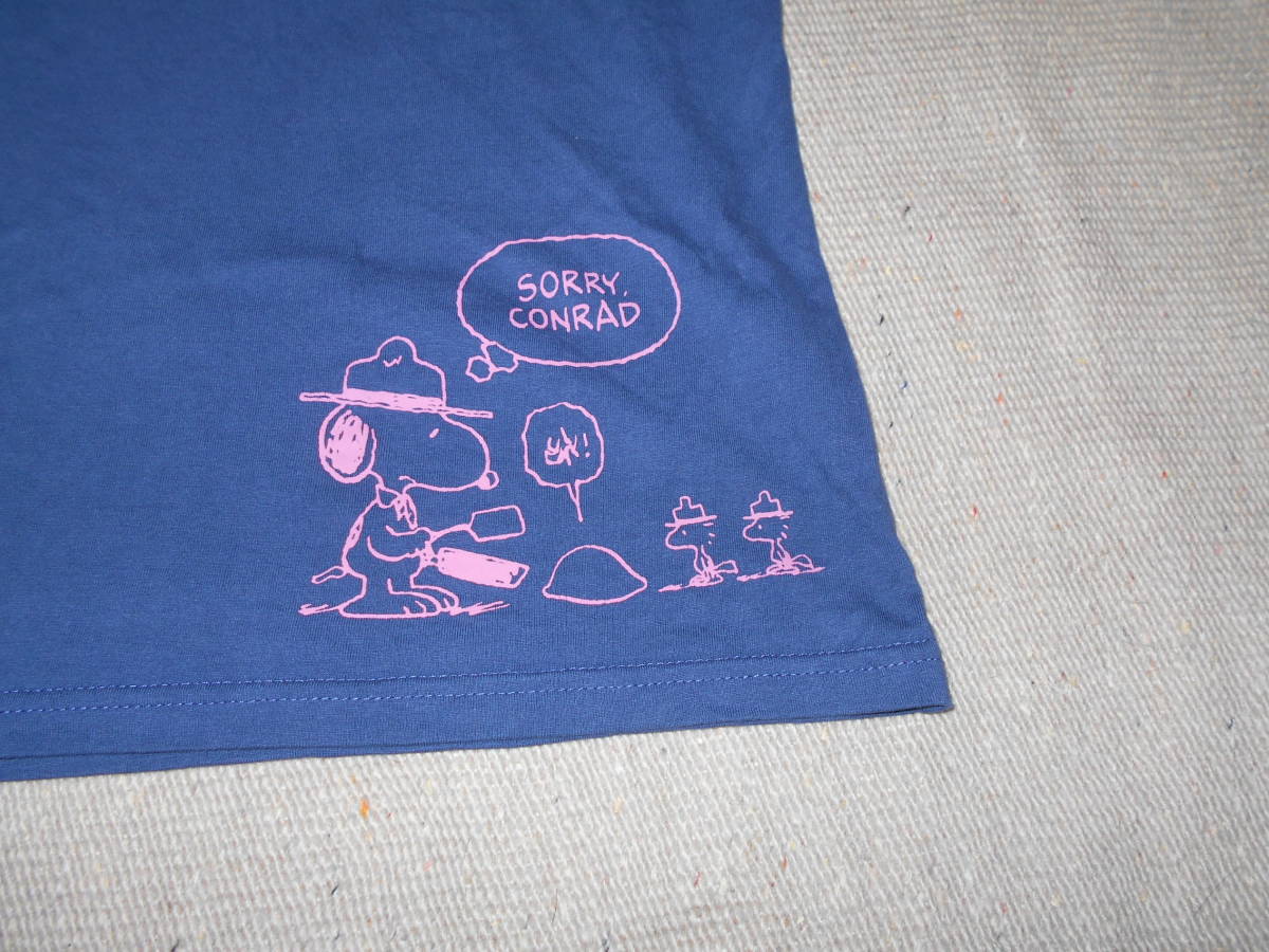 SNOOPY スヌーピーWOODSTOCK ウッドストック ビンテージ PEANUTS ピーナッツ ネイビー Tシャツ コットン100％ JOE COOL VINTAGE ANTIQUES _画像7