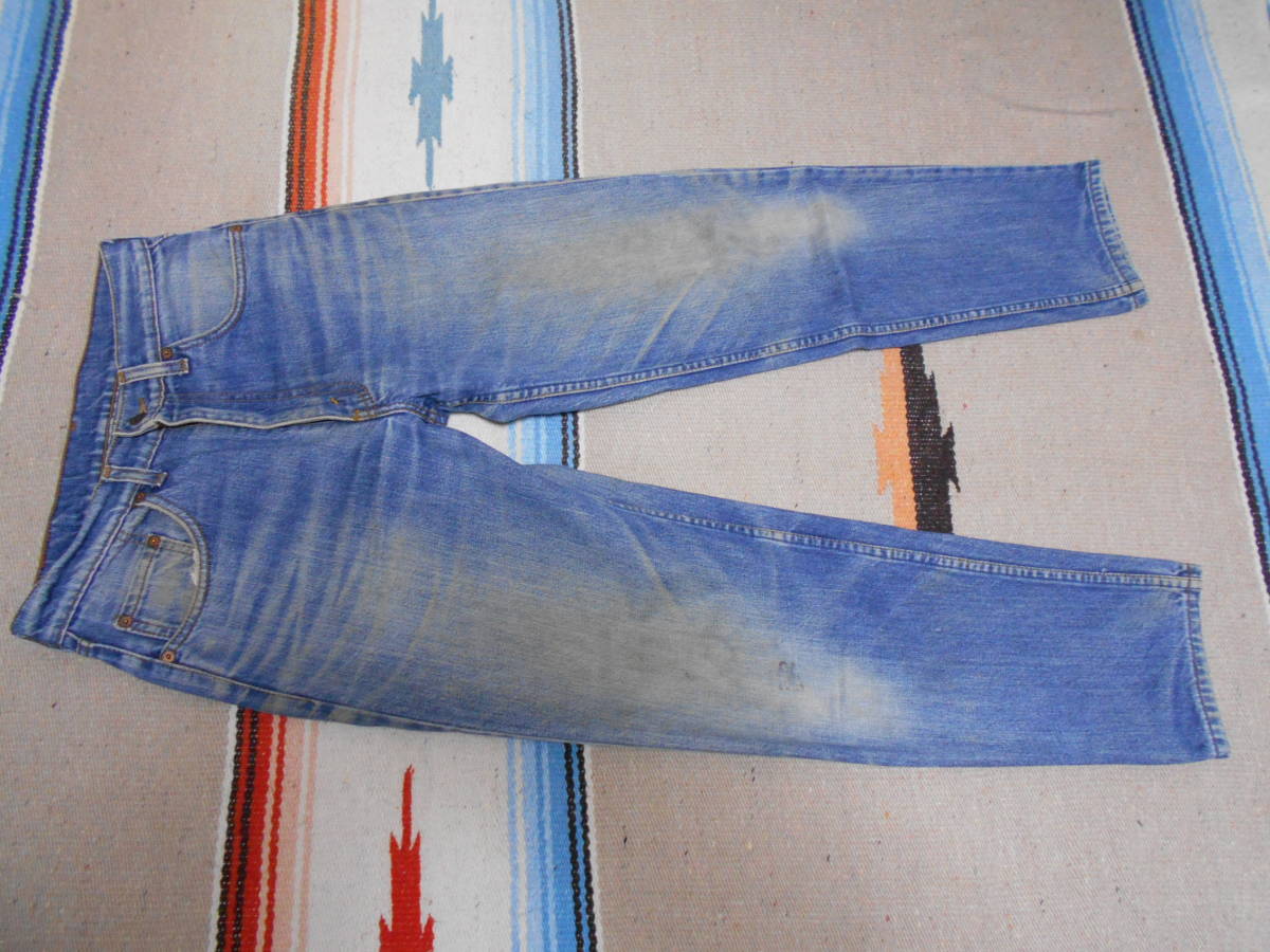 １９９０年製 Levi's リーバイス ６０３ー０２１７ ビンテージ テーパード スリム インディゴ ジーンズ 紺カンヌキVINTAGE JEANS ANTIQUES _画像1