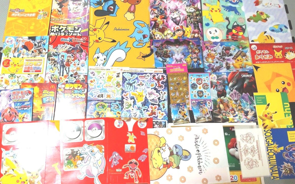 非売品 ポケモン 下敷き ファイル シール まとめ売り - クリア 非売品 ポケモン 下敷き ファイル シール まとめ売り - クリア