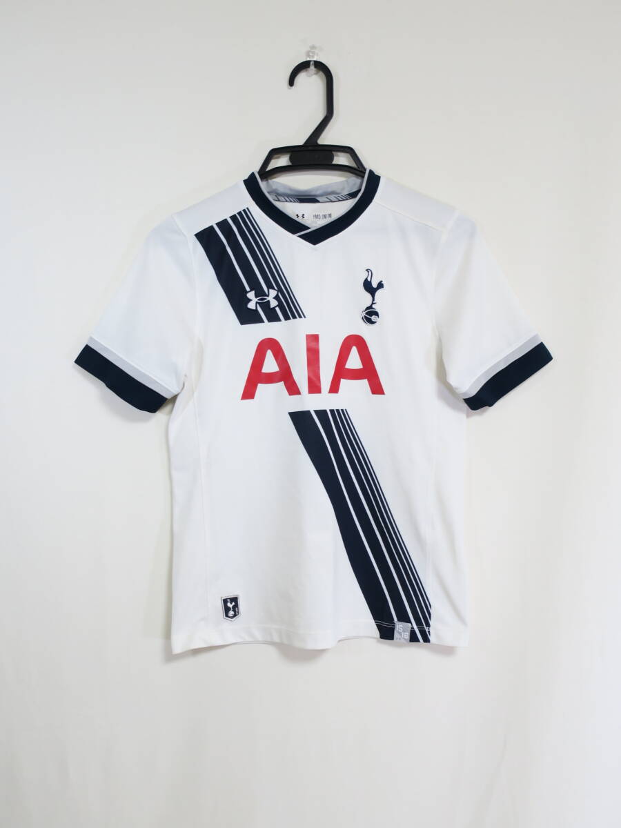 トッテナム ホットスパー 15-16 ホーム ユニフォーム ジュニア 140-150cm アンダーアーマー Tottenham サッカー シャツ 子ども キッズ