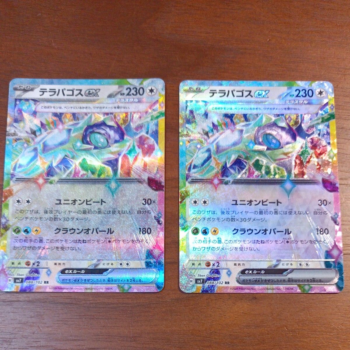ポケモンカード テラパゴスex RR 2枚セット ナイトワンダラー ポケモンカード テラパゴスex RR 2枚セット ナイトワンダラー