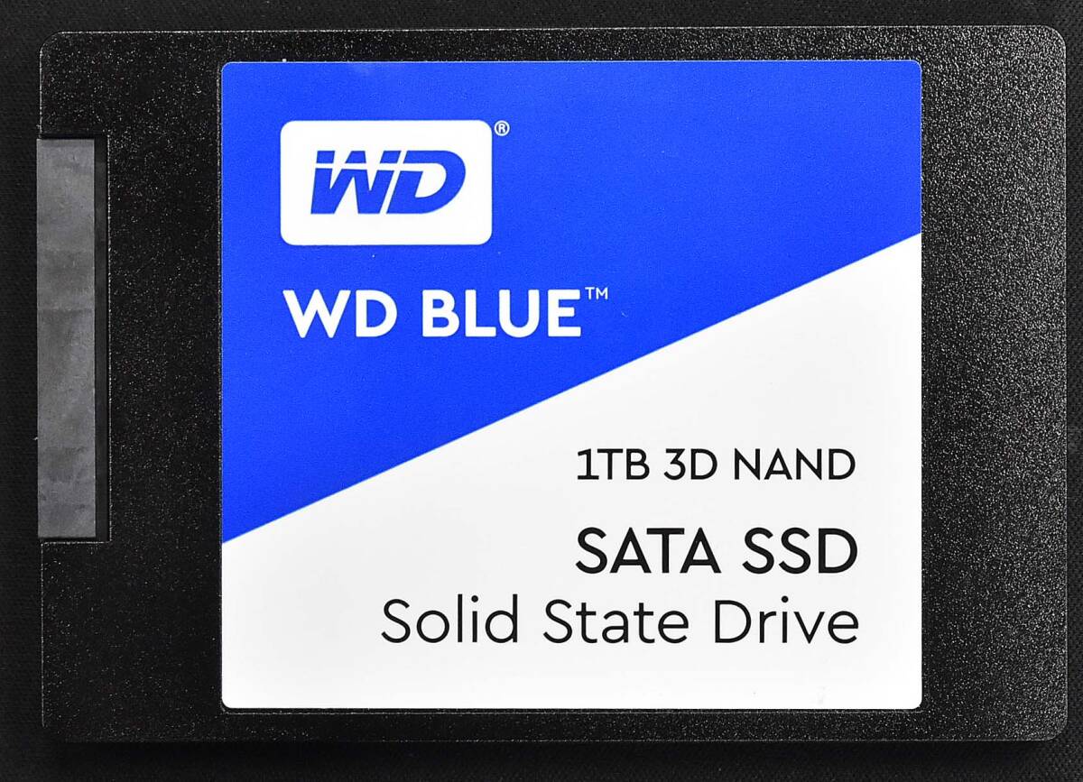 1円スタート WESTERN DIGITAL WD Blue 3D NAND SATA WDS100T2B0A (1TB) SSD 2.5' 7mm CristalDiscinfo 正常(100%) 使用時間:2965H (HAN01