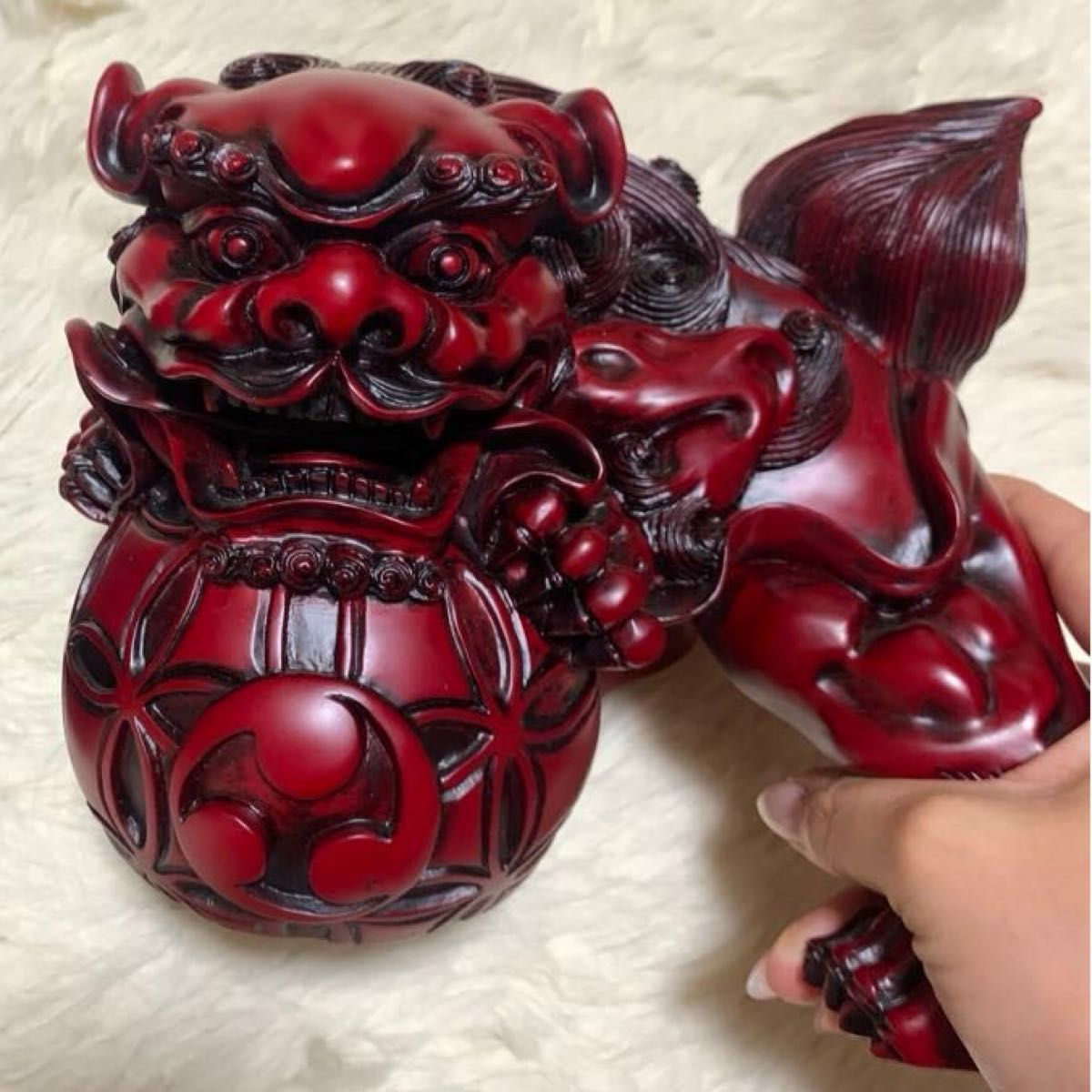 置物 玉乗り獅子 シーサー 縁起物 獅子 インテリア 沖縄 置物 玉乗り獅子 シーサー 縁起物 獅子 インテリア 沖縄