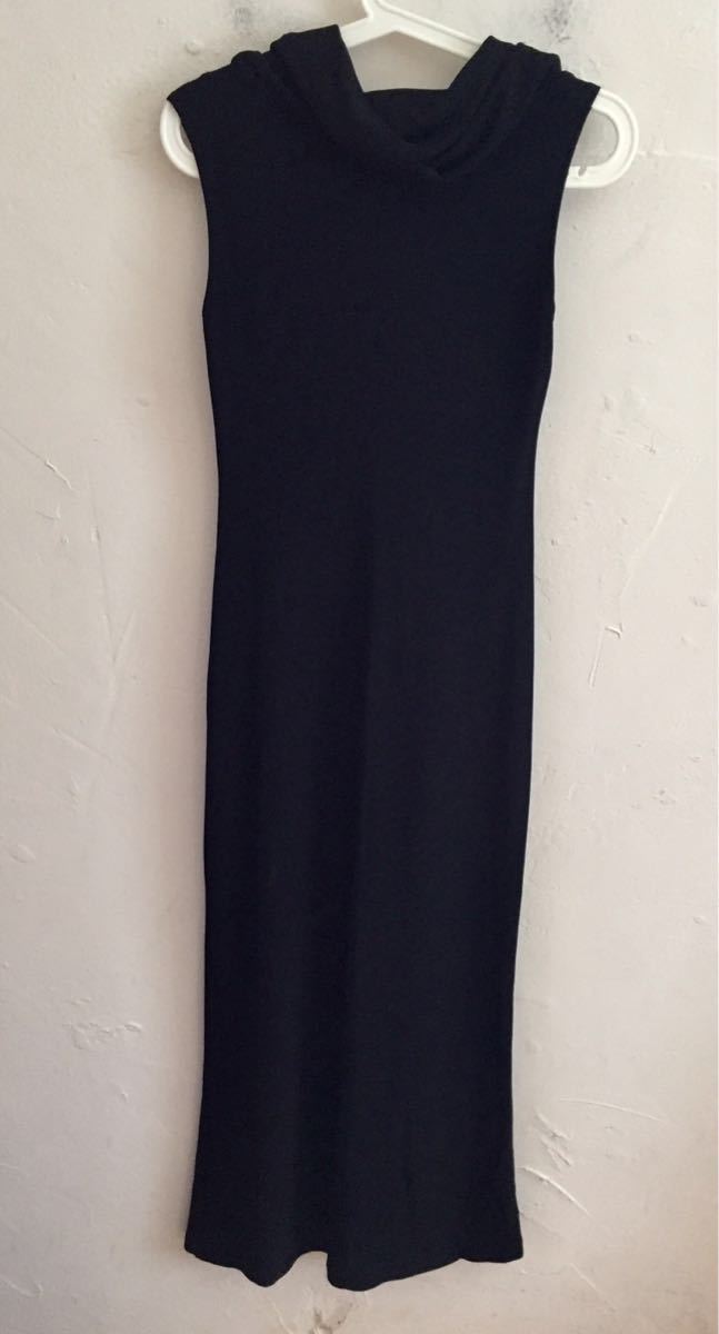  used DKNY Donna Karan party dress black rayon size P