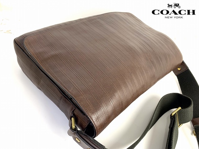 美品 送料無料 コーチ メンズ COACH レザー ショルダー バッグ 美品 送料無料 コーチ メンズ COACH レザー ショルダー バッグ