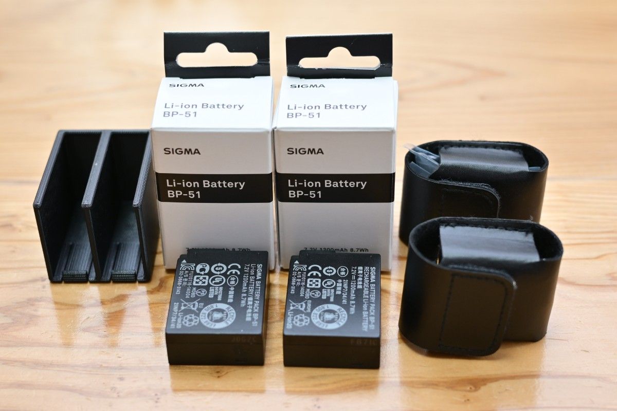 SIGMA fp fpl用リチウムイオンバッテリー BP-51 2個セット SIGMA fp fpl用リチウムイオンバッテリー BP-51 2個セット