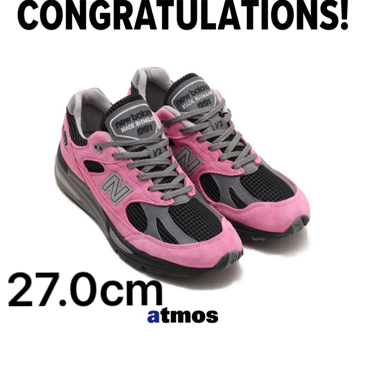 New Balance 991V2 Black/Pink Japan Exclusive|Yahoo!フリマ New Balance 991V2 Black/Pink Japan Exclusive|Yahoo!フリマ