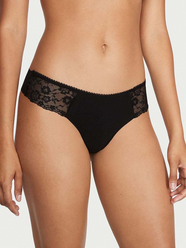 Victoria's Secret ヴィクトリア シークレット ノーショウ ソング パンティー レースディテール Tバック ショーツ 未開封品 送料無料