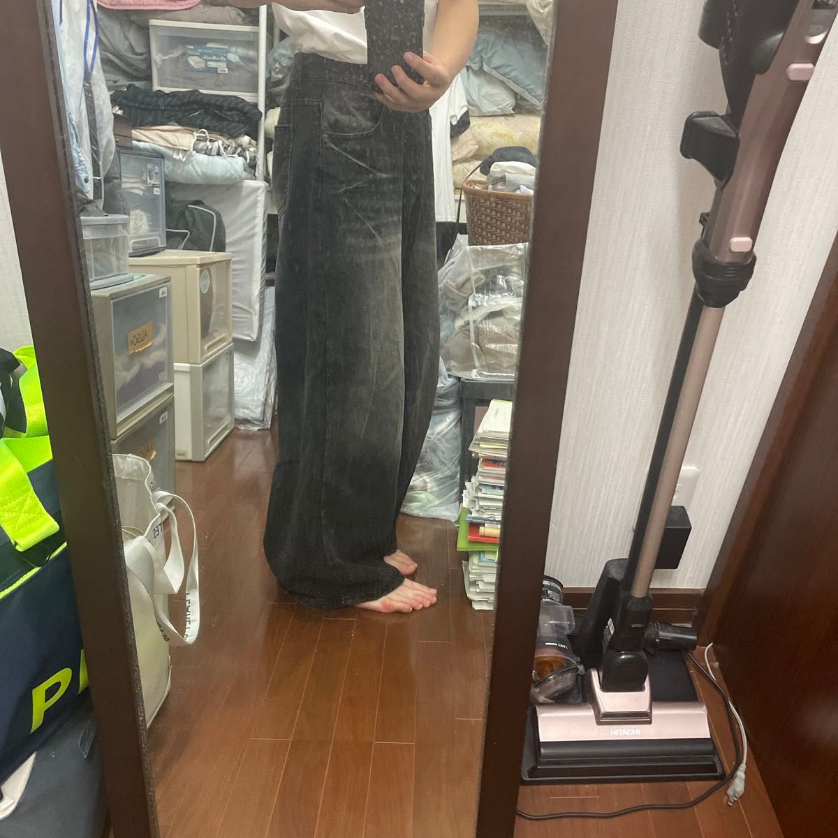 menes バギーデニムパンツ ブラック|Yahoo!フリマ(旧PayPay menes バギーデニムパンツ ブラック|Yahoo!フリマ(旧PayPay