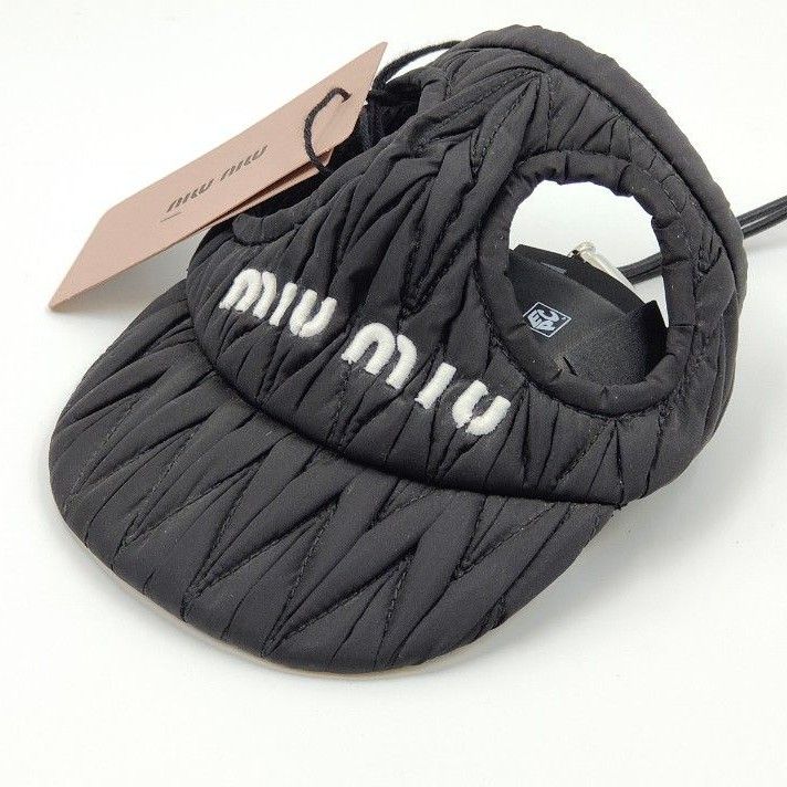 激カワ】【miumiu】ミュウミュウ 犬用 帽子ドッグキャップ 激カワ】【miumiu】ミュウミュウ 犬用 帽子ドッグキャップ