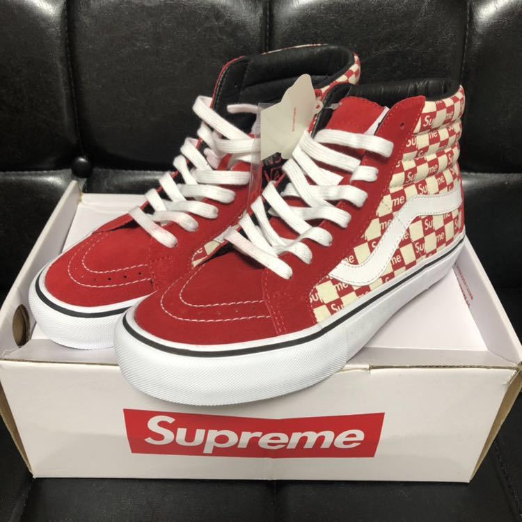 ヤフオク! - Supreme VANS SK8-HI 赤 26cm スケハイ US8