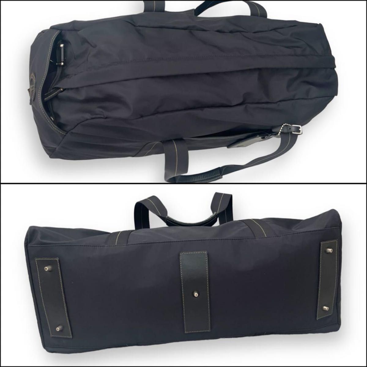極美品 COACH コーチ ナイロン ボストンバッグ 2way 黒 肩掛け 極美品 COACH コーチ ナイロン ボストンバッグ 2way 黒 肩掛け