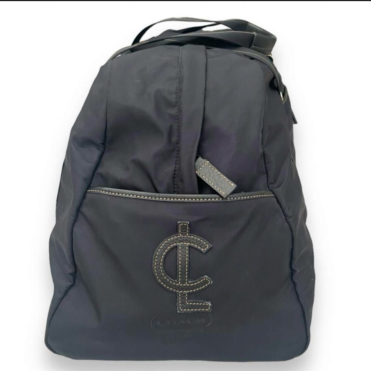 極美品 COACH コーチ ナイロン ボストンバッグ 2way 黒 肩掛け 極美品 COACH コーチ ナイロン ボストンバッグ 2way 黒 肩掛け