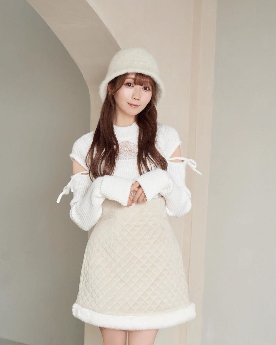 RoseMuse cut out lace point knit tops ロゼミューズ ロゼミュ RoseMuse cut out lace point knit tops ロゼミューズ ロゼミュ