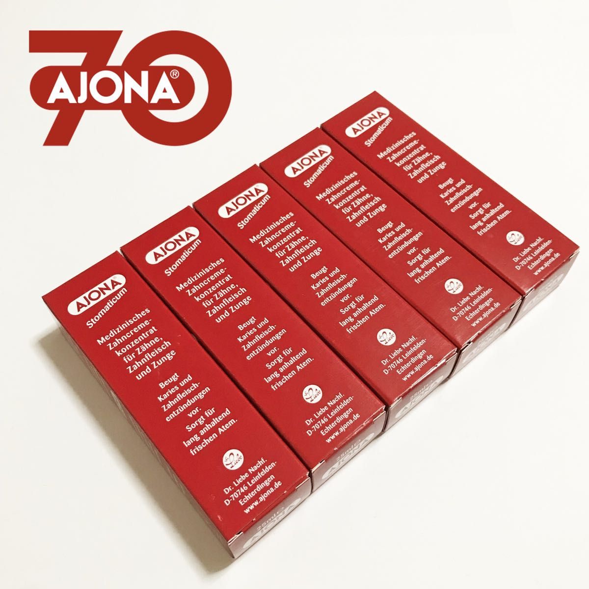 【AJONA】 アジョナ 歯磨き粉 25ml 5本セット ドイツ製y