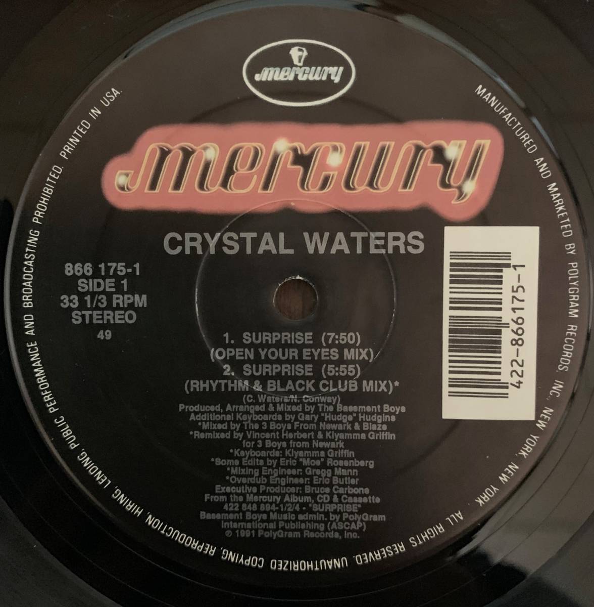 91'HOUSE / SURPRISE / Crystal Waters US盤_画像1