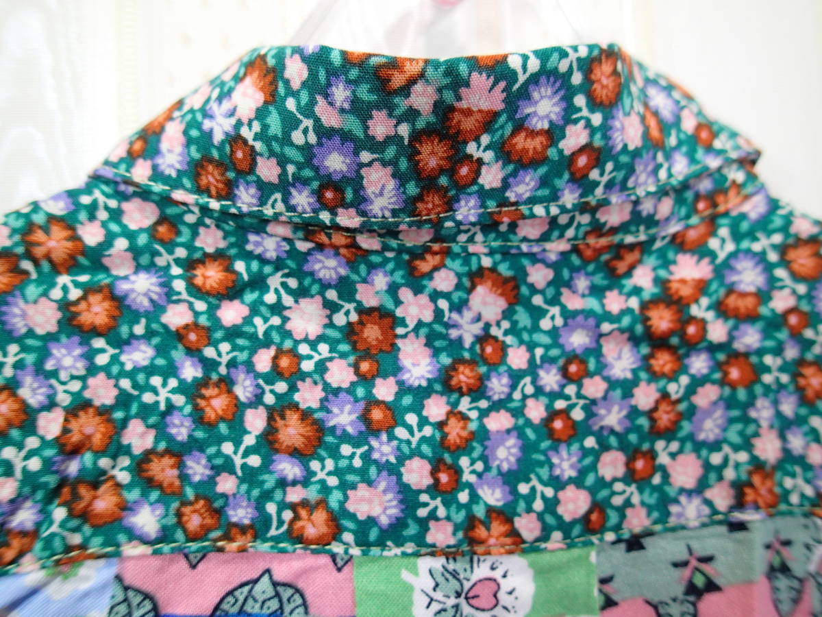  half-price price cut * Boo Foo Woo b Lee z Junk store /BOO FOO WOO 90.* unused goods / wide sleeve patchwork manner design / long sleeve blouse t959