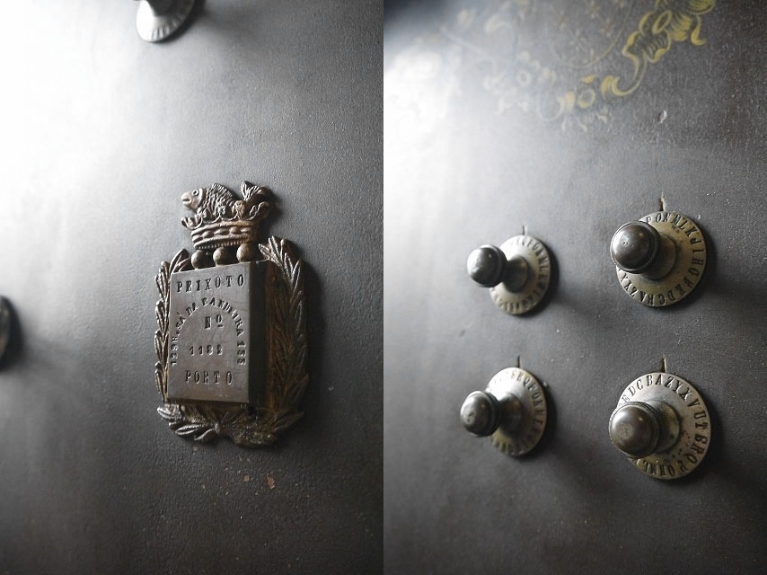 античный Франция JOAOUIM PEIXOTO SEGURO сейф Portugal шкаф грудь подставка box магазин инвентарь