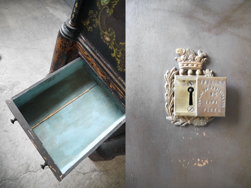 античный Франция JOAOUIM PEIXOTO SEGURO сейф Portugal шкаф грудь подставка box магазин инвентарь