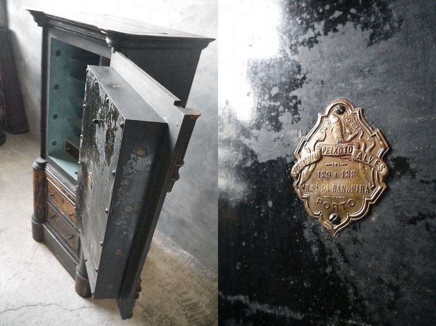 античный Франция JOAOUIM PEIXOTO SEGURO сейф Portugal шкаф грудь подставка box магазин инвентарь