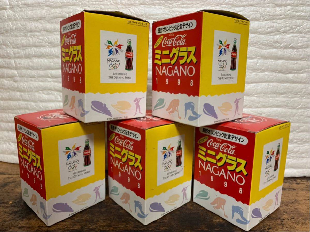 コカコーラ ミニグラス 6個 長野オリンピック記念グッズ 1998_画像9