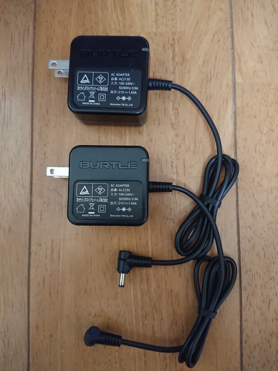 要修理 バートルAC360 19Vバッテリージャンク品2個 ファン充電器等 ジャンク品 バートル バッテリー 19V 2個セット 充電器・箱あり