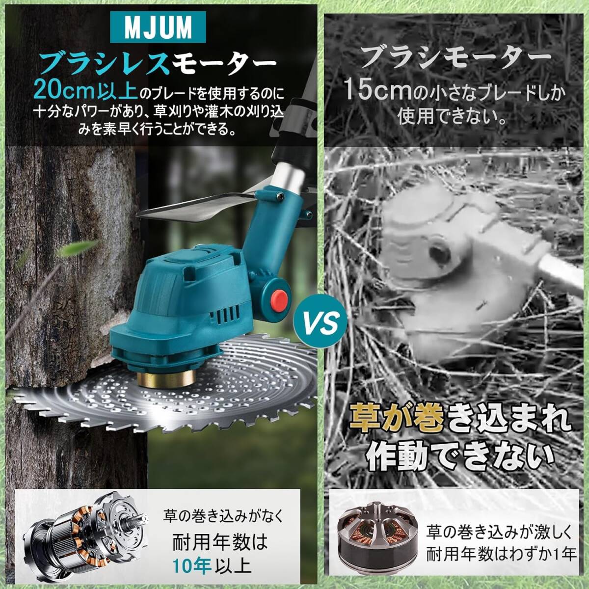 充電式草刈り機【海洋造園会社の熊本氏監修】21Vコードレス草刈 充電式草刈り機【海洋造園会社の熊本氏監修】21Vコードレス草刈