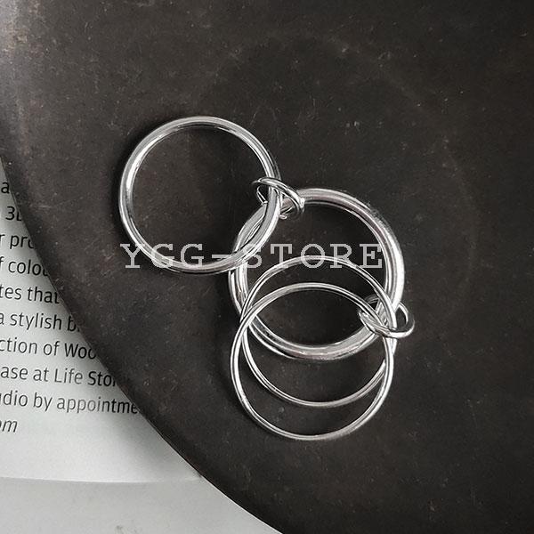 YGG* new goods 4 ream ring ring link silver 925 11 number multiple nyu Anne s line .. lady's SV925